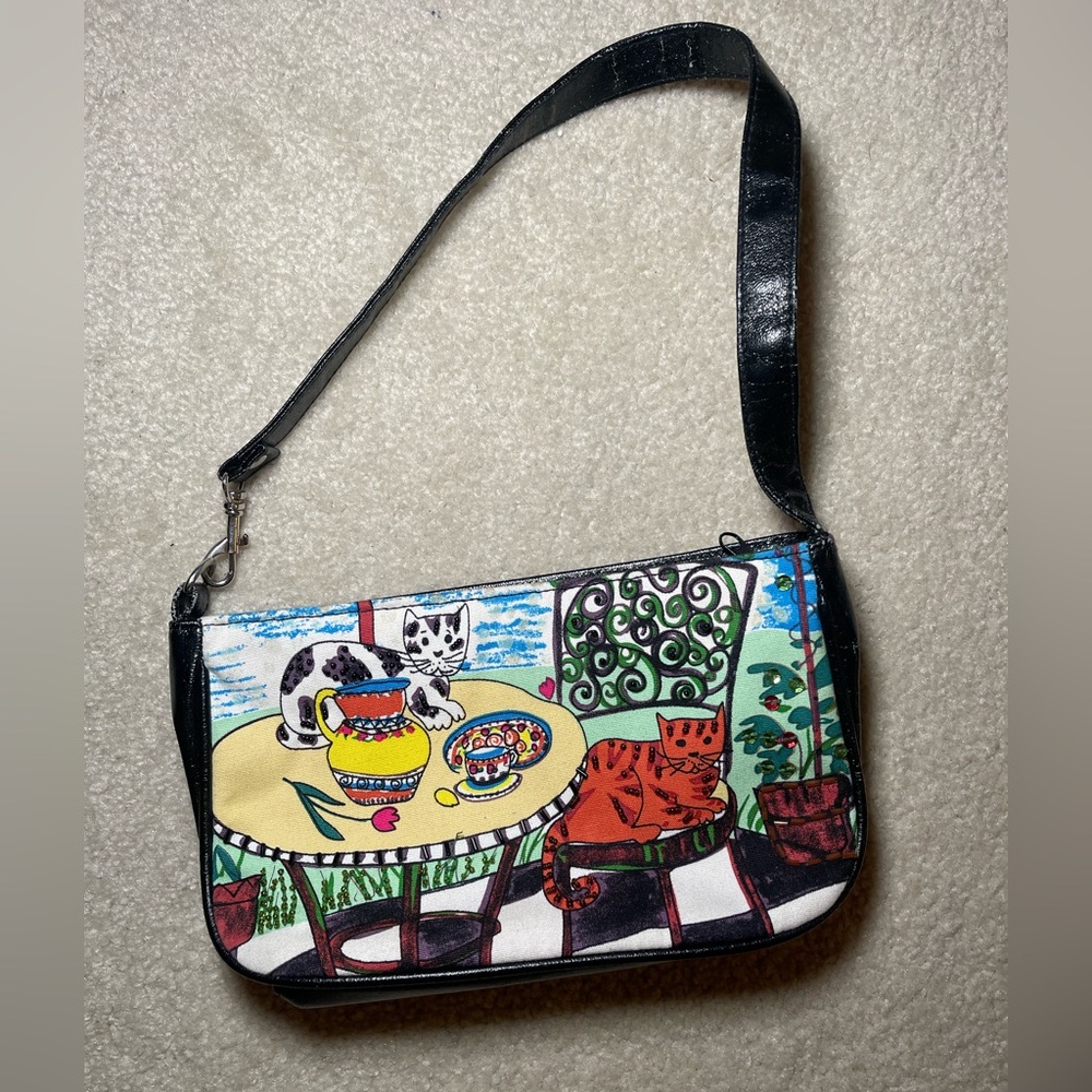 Vintage Cat Shoulder Bag